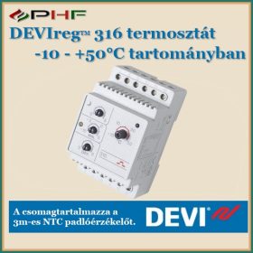 DEVIreg 316 termosztát (-10...+50Cfok)