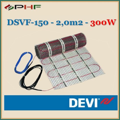 DEVIheat - DSVF-150  - 0,5x4m - 2m2  - 300W