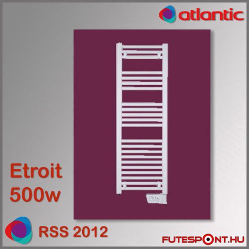 Atlantic RSS 2012 ETROIT 500W - keskeny törölközőszárító (40cm)