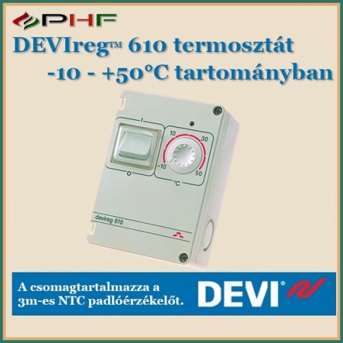 DEVIreg 610 termosztát (-10..+50Cfok)
