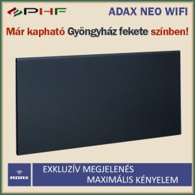   ADAX NEO WIFI - 1400W - elektromos fűtőpanel - Gyöngyház fekete