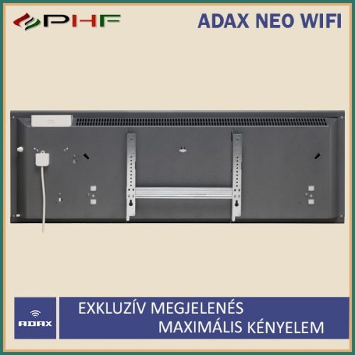 ADAX NEO WIFI - 1000W - elektromos fűtőpanel - Gyöngyház fekete