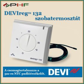 DEVIreg™ 132 - padló és levegőérzékelővel