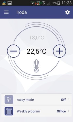 ADAX NEO WIFI "L" - 1200w - 21 cm magas elektromos fűtőpanel - fehér