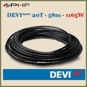DEVIsnow™ 20T - 20W/m - 58m - 1165W (400V)