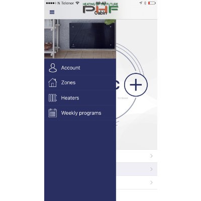 Adax Clea Wifi "L" - elektromos fűtőpanel - 1000W - fehér v. fekete