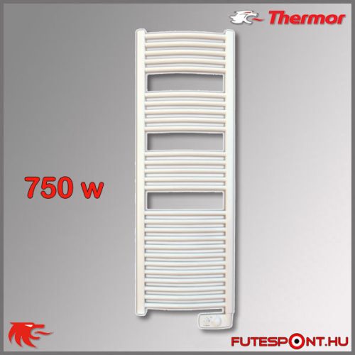 Thermor Corsaire 750W - elektromos törölközőszárító termosztáttal, fehér