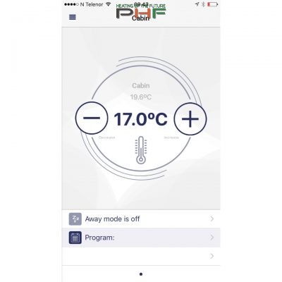 Adax Clea Wifi "L" - elektromos fűtőpanel - 600W - fekete