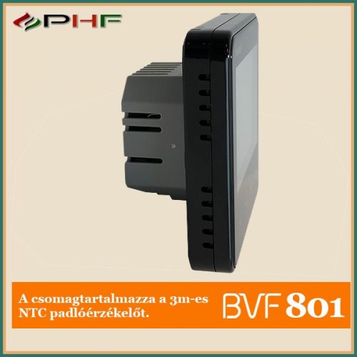 BVF 801 WiFi Okos termosztát Fekete