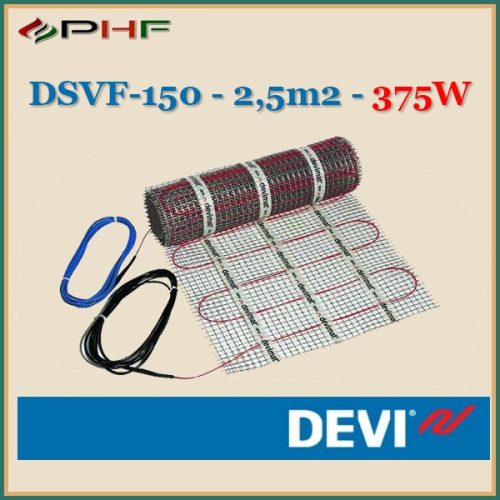 DEVIheat - DSVF-150  - 0,5x5m - 2,5m2  - 375W