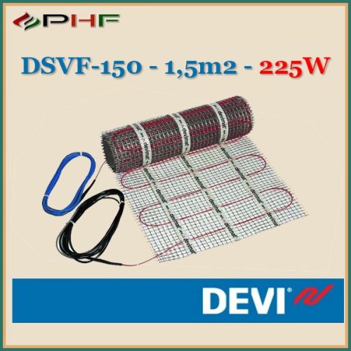 DEVIheat - DSVF-150  - 0,5x3m - 1,5m2  - 225W