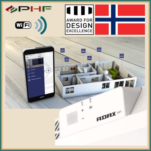 ADAX NEO WIFI "H" - 400W - elektromos fűtőpanel - fehér