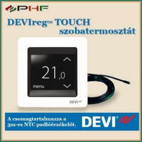   DEVIreg™ Touch termosztát  - padló -és levegőérzékelővel