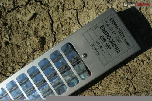 EnergoInfra EIR500 - 70x7,5x4 cm - 500W - inox (rozsdamentes acél)