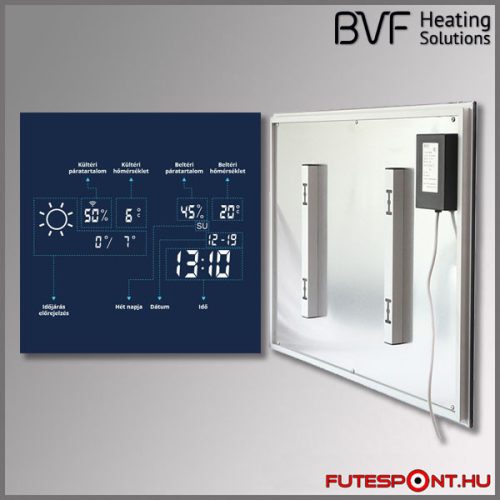 Adelig okostükör infrapanel 200W - 60x60cm bluetooth hangszóróval