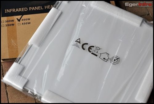 BVF NG 450 W  infrapanel 90x60x3 cm, fehér alukeret