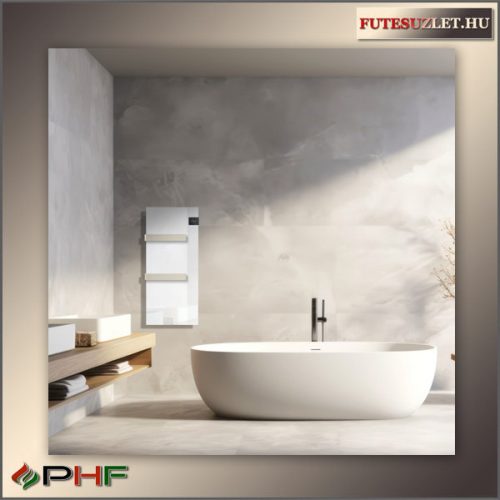 Radialight Silk EVO törölközőszárító radiátor fehér - 1000W 