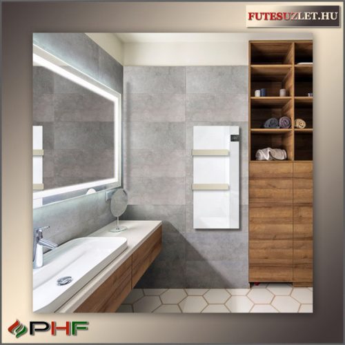 Radialight Silk EVO törölközőszárító radiátor fehér - 1000W 