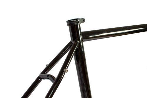 JB-SB6 2x húzott CroMoly gravel full acélváz, ED bevonat - fényes fekete