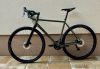 SB4 acélváz, karbon villa, Shimano GRX 2x11s gravel kerékpár - 53 cm (oliva)