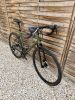 SB4 acélváz, karbon villa, Shimano GRX 2x11s gravel kerékpár - 53 cm (oliva)