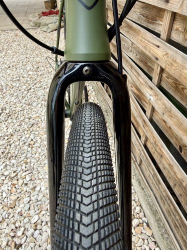 SB4 acélváz, karbon villa, Shimano GRX 2x11s gravel kerékpár - 53 cm (oliva)