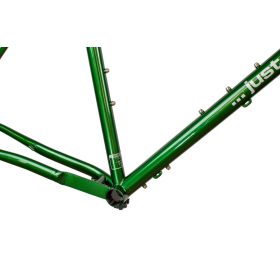   JB-SB6 2x húzott CroMoly gravel full acélváz, ED bevonat - fényes" brit racing "zöld