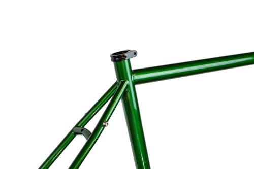 JB-SB6 2x húzott CroMoly gravel full acélváz, ED bevonat - fényes" brit racing "zöld