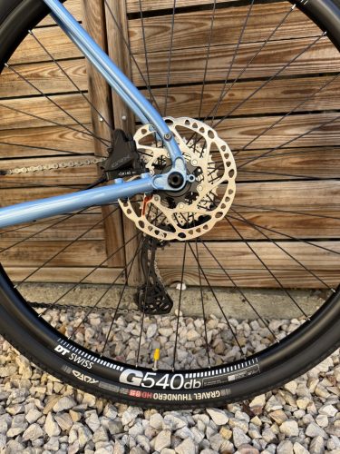 SB6 bikepacking acélvázas gravel,  Shimano GRX 2x11s -  (égszínkék)
