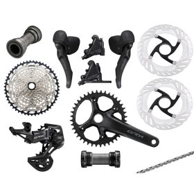   Shimano GRX RX610 1x12 sebességes tárcsafék 160/160 mm - szett