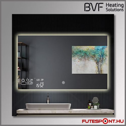 Adelig okostükör infrapanel 350W - 100x60cm bluetooth hangszóróval