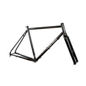   JB-SB-2x húzott CroMoly gravel full acélváz, ED bevonat - fényes fekete