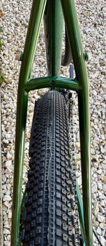 SB6 bikepacking acélvázas gravel,  Shimano GRX 2x11s -  (zöld)
