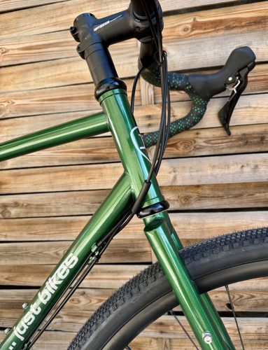 SB6 bikepacking acélvázas gravel,  Shimano GRX 2x11s -  (zöld)