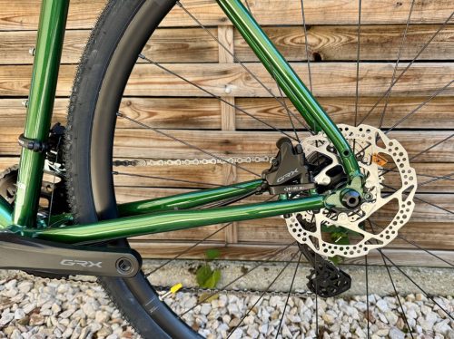 SB6 bikepacking acélvázas gravel,  Shimano GRX 2x11s -  (zöld)