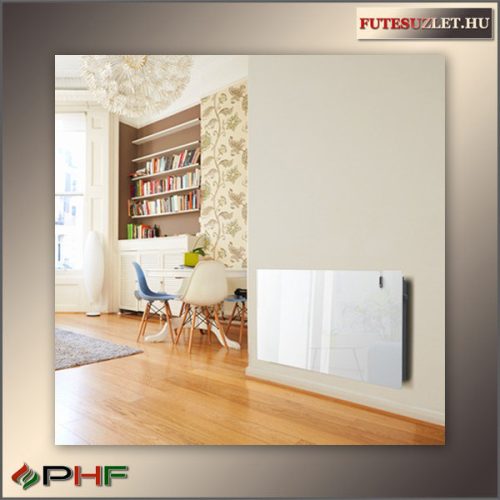 Radialight Aetherea 1500W fűtőpanel üveg előlappal - Fehér