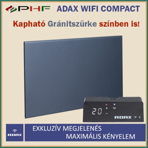 ADAX WIFI COMPACT - 750W -  fűtőpanel (fehér vagy gránit)