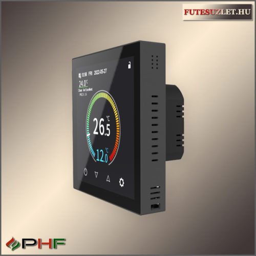 NAOMI HYT001 WiFi szobatermosztát Fekete