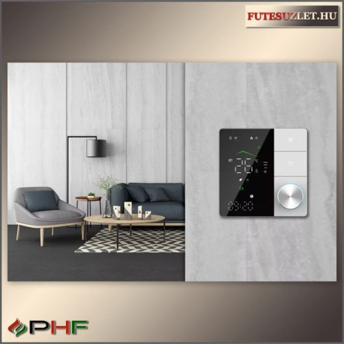 BECA Isaura Smart WiFi szobatermosztát Fekete - Fehér