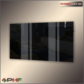   Radialight Aetherea 1000W fűtőpanel üveg előlappal - Fekete