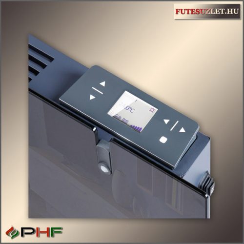 Radialight Aetherea 1500W fűtőpanel üveg előlappal - Fekete