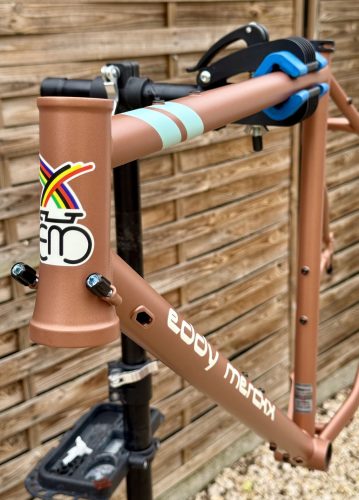 Eddy Merckx STRASBOURG ST.  Columbus acélváz+karbon villa (réz matt)