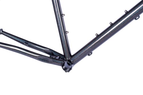 SB4 2x húzott CroMoly gravel full acélváz, ED bevonat - fényes "chameleon"