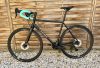 SB4 acélváz, karbon villa, Shimano GRX 2x12s gravel kerékpár - 55 cm (fekete)