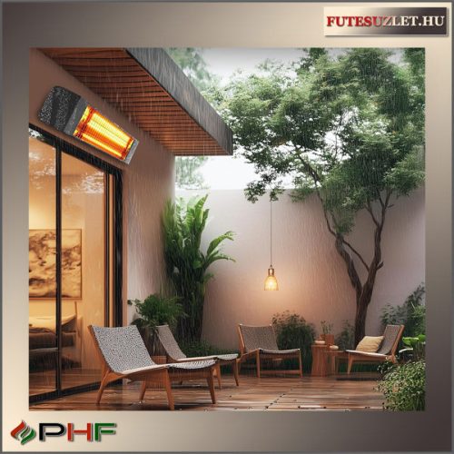 QHA-15WR Kültéri fűtőtest WiFi termosztáttal és mozgásérzékelővel