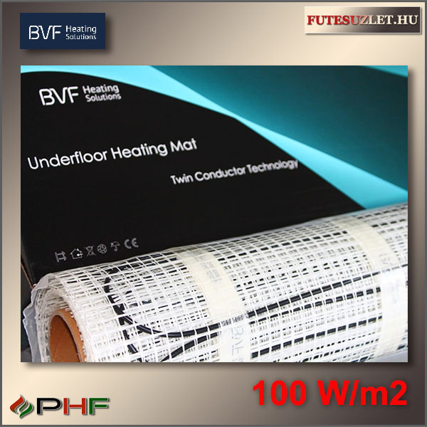 BVF fűtőszőnyeg 100W/m2 elektromos padlófűtéshez hidegburkolat alá